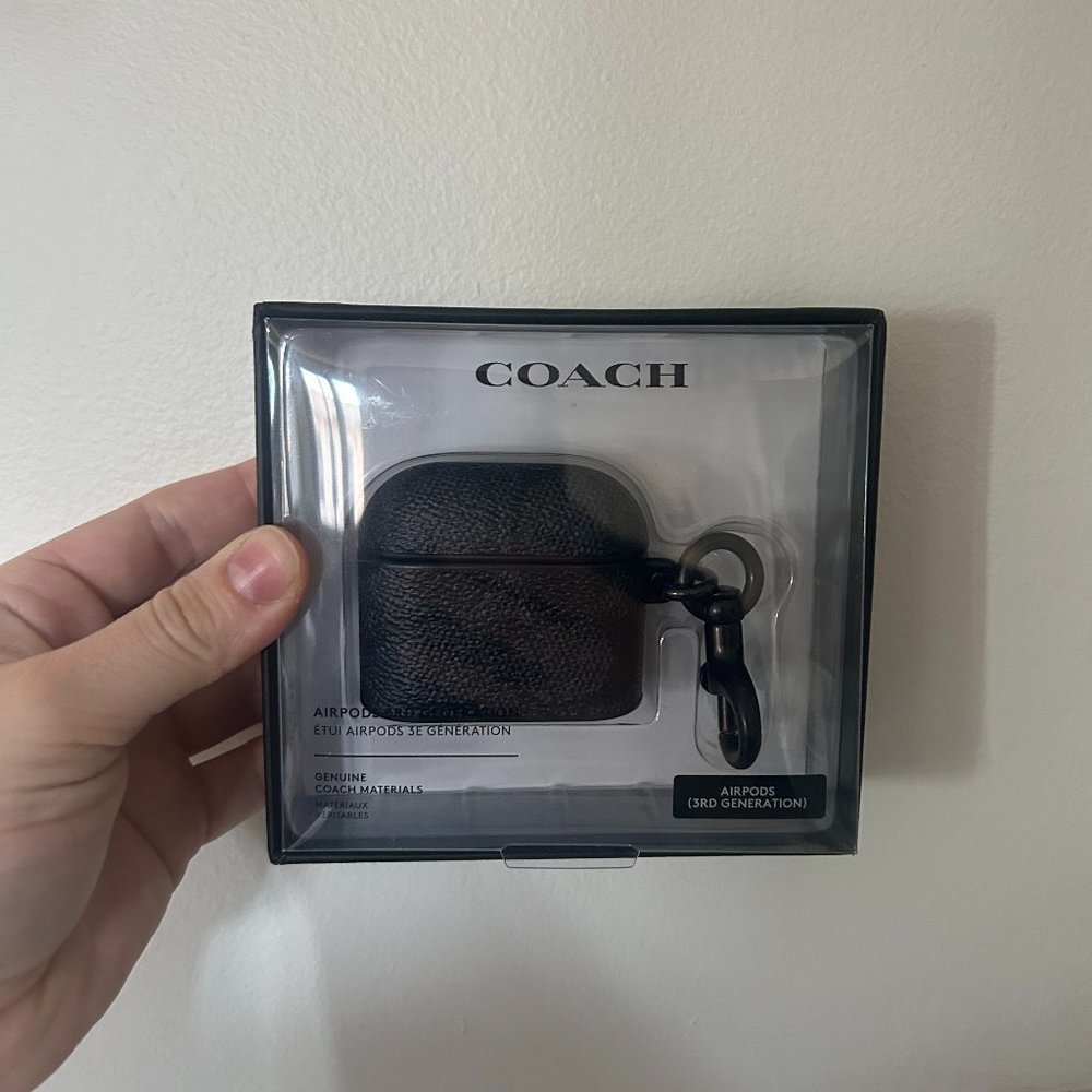 Coach AirPods 3rd Generation Case in Signature Canvas (Brand New)